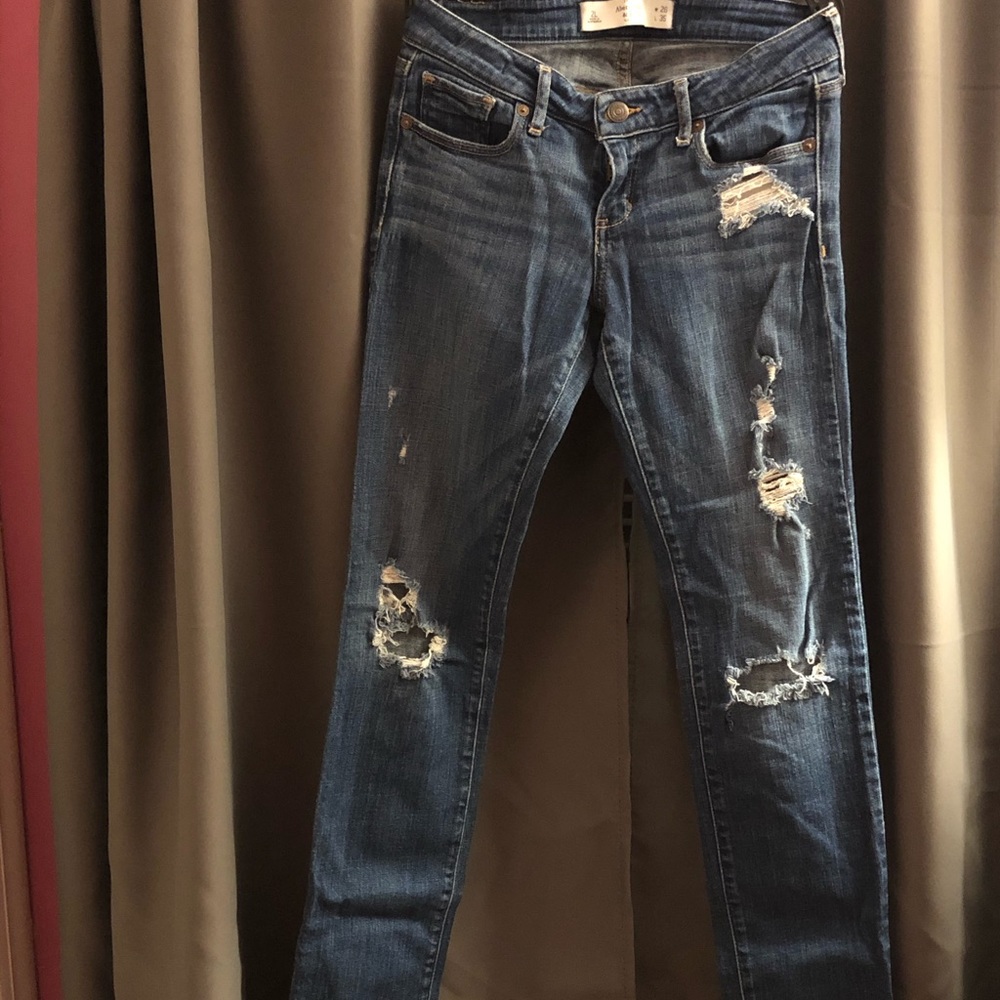 Distressed jeans